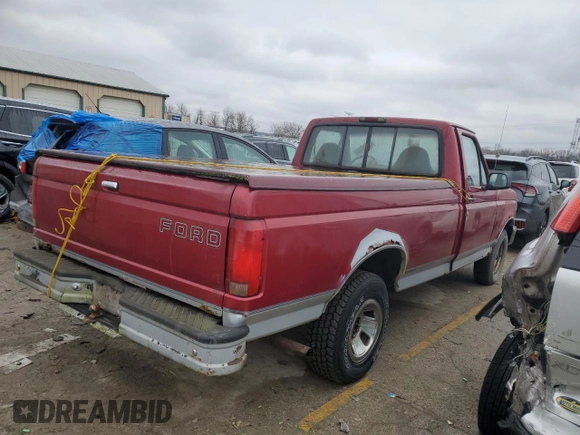 1995 Ford F-150 with VIN 1FTDF15Y6SLB57439, listed as a Copart auction lot 44136335 with 186,438 mi miles and Clean Title. Bid and sale history available at carsss.com. Image 3.