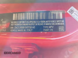 2017 Jeep Renegade Latitude z VIN ZACCJBBB1HPF99145, wystawiony jako IAAI lot #41831210 z przebiegiem Nie podano mil oraz . Historia ofert i sprzedaży dostępna na DreamBid. Obrazek 9.