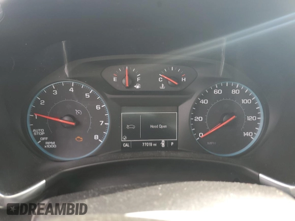2018 Chevrolet Equinox LT z VIN 2GNAXSEV5J6135619, wystawiony jako Copart lot #56678645 z przebiegiem 77 019 mil mil oraz Szkoda całkowita • Salvage title. Historia ofert i sprzedaży dostępna na DreamBid. Obrazek 9.