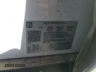 2022 Chevrolet Suburban LS z VIN 1GNSKBKD4NR211131, wystawiony jako Copart lot #46851175 z przebiegiem 47 808 mil mil oraz Szkoda całkowita • Salvage title. Historia ofert i sprzedaży dostępna na DreamBid. Obrazek 15.