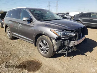 2016 Infiniti QX60 with VIN 5N1AL0MM2GC524327, listed as a Copart auction lot 77350734 with 65,870 mi miles and Salvage Title. Bid and sale history available at DreamBid. Image 4.
