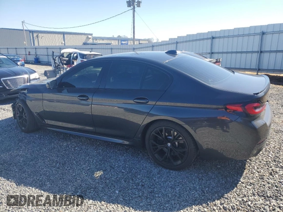 2021 BMW 5 Series 540i with VIN WBA53BJ09MCG05923, listed as a Copart auction lot 48312385 with 41,989 mi miles and Salvage Title. Bid and sale history available at DreamBid. Image 2.