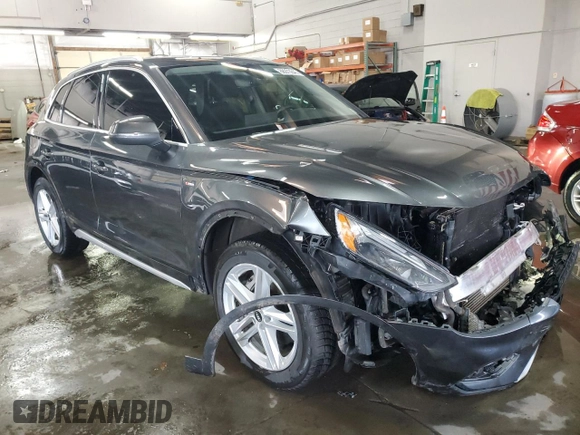 2021 Audi Q5 Premium Plus with VIN WA1E2AFY2M2055766, listed as a Copart auction lot 88973645 with 47,324 mi miles and Salvage Title. Bid and sale history available at carsss.com. Image 4.