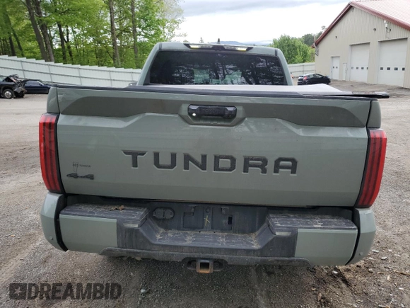 2022 Toyota Tundra SR5 with VIN 5TFLA5DB2NX016055, listed as a Copart auction lot 57480155 with 42,939 mi miles and Salvage title. Bid and sale history available at DreamBid. Image 6.