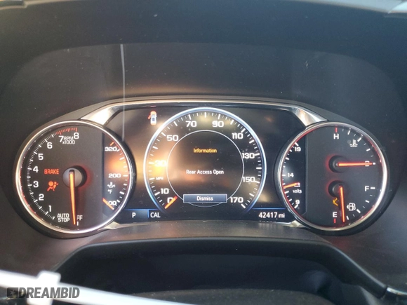 2022 Chevrolet Blazer RS with VIN 3GNKBERS2NS215004, listed as a Copart auction lot 80050614 with 42,417 mi miles and Salvage Title. Bid and sale history available at carsss.com. Image 9.