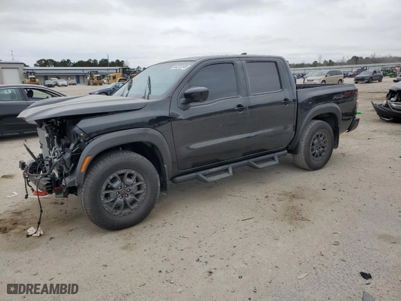 2024 Nissan Frontier PRO-4X with VIN 1N6ED1EK6RN605079, listed as a Copart auction lot 44513245 with 6,914 mi miles and Salvage Title. Bid and sale history available at carsss.com. Image 1.