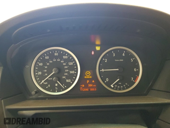 2007 BMW 5 Series 550i with VIN WBANB53507CP04533, listed as a Copart auction lot 43717455 with 112,046 mi miles and Clean Title. Bid and sale history available at DreamBid. Image 9.