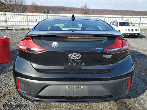 2022 Hyundai Ioniq Hybrid Blue with VIN KMHC65LC0NU284918, listed as a Copart auction lot 82294244 with 69,130 mi miles and Salvage Title. Bid and sale history available at carsss.com. Image 6.