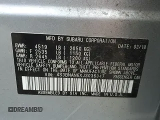 2018 Subaru Legacy Limited with VIN 4S3BNAN6XJ3036047, listed as a Copart auction lot 53315335 with 180,377 mi miles and Salvage title. Bid and sale history available at DreamBid. Image 14.