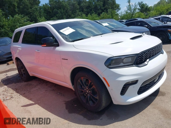 2022 Dodge Durango R/T with VIN 1C4SDJCT4NC190660, listed as a IAAI auction lot 42669484 with 34,046 mi miles and . Bid and sale history available at DreamBid. Image 1.