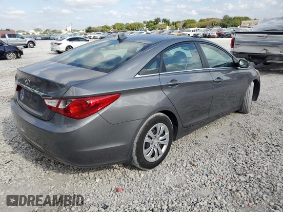 2012 Hyundai Sonata GLS with VIN 5NPEB4AC1CH433480, listed as a Copart auction lot 54971595 with 117,208 mi miles and Clean Title. Bid and sale history available at carsss.com. Image 3.