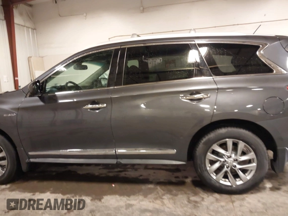 2014 Infiniti QX60 Hybrid with VIN 5N1CL0MM4EC515327, listed as a IAAI auction lot 41720289 with 126,025 mi miles and . Bid and sale history available at DreamBid. Image 15.