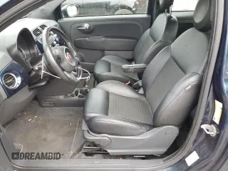 2014 FIAT 500 Sport with VIN 3C3CFFBR8ET195256, listed as a Copart auction lot 71742054 with 62,421 mi miles and Salvage Title. Bid and sale history available at carsss.com. Image 7.