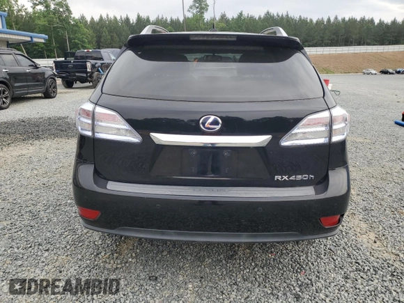 2012 Lexus RX 450h with VIN JTJBC1BA9C2432765, listed as a Copart auction lot 57657145 with 290,286 mi miles and Clean title. Bid and sale history available at DreamBid. Image 6.