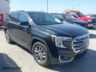 2023 GMC Terrain SLT with VIN 3GKALPEG4PL183995, listed as a IAAI auction lot 40222049 with 18,875 mi miles. Bid and sale history available at carsss.com. Image 1.