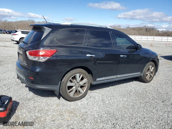 2014 Nissan Pathfinder SV with VIN 5N1AR2MM3EC728948, listed as a Copart auction lot 47887805 with 189,279 mi miles and Salvage Title. Bid and sale history available at carsss.com. Image 3.