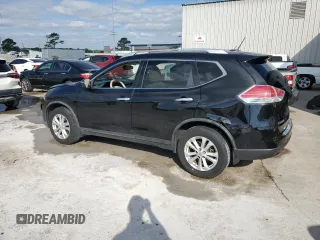 2015 Nissan Rogue SV with VIN KNMAT2MTXFP508634, listed as a Copart auction lot 52416055 with 143,703 mi miles and Salvage Title. Bid and sale history available at carsss.com. Image 2.