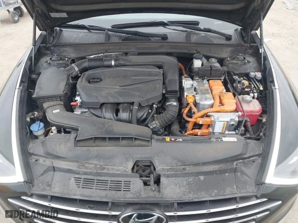 2021 Hyundai Sonata Hybrid SEL with VIN KMHL34JJ1MA024239, listed as a IAAI auction lot 41707290 with 165,214 mi miles. Bid and sale history available at carsss.com. Image 10.