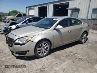 2014 Buick Regal Premium II with VIN 2G4GS5GX6E9263157, listed as a Copart auction lot 54825775 with 103,403 mi miles and Salvage title. Bid and sale history available at DreamBid. Image 1.