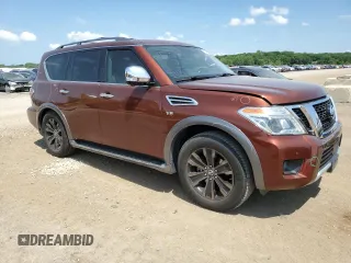 2018 Nissan Armada SV with VIN JN8AY2NC8J9553461, listed as a Copart auction lot 56242323 with 105,819 mi miles. Bid and sale history available at carsss.com. Image 4.