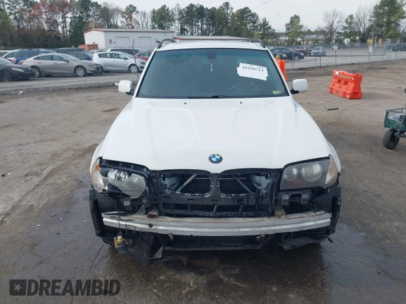 2005 BMW X3 3.0i with VIN WBXPA934X5WD13064, listed as a IAAI auction lot 41920713 with 283,592 mi miles. Bid and sale history available at carsss.com. Image 12.