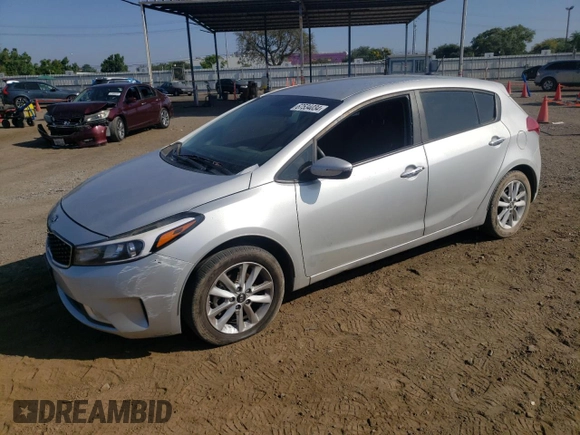 2017 Kia Forte LX with VIN KNAFK5A85H5676512, listed as a Copart auction lot 67534034 with 92,595 mi miles and Salvage Title. Bid and sale history available at carsss.com. Image 1.