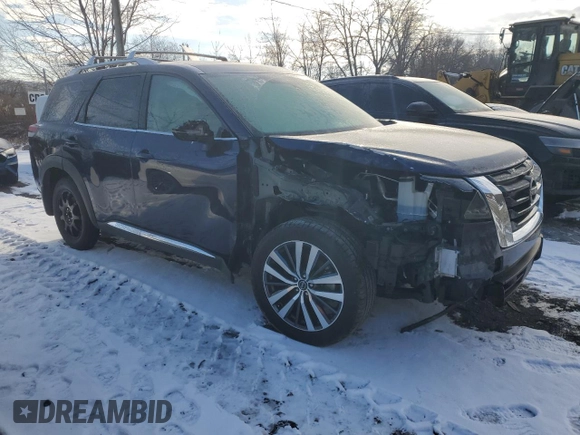 2022 Nissan Pathfinder Platinum z VIN 5N1DR3DH1NC219172, wystawiony jako Copart lot #86689374 z przebiegiem 57 108 mil mil oraz Szkoda całkowita • Salvage title. Historia ofert i sprzedaży dostępna na DreamBid. Obrazek 4.