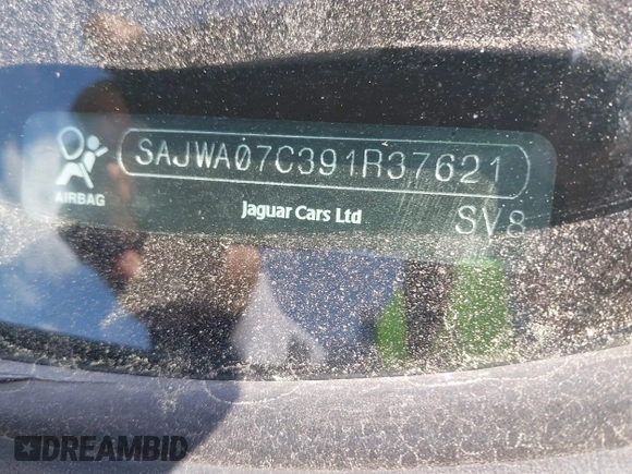 2009 Jaguar XF with VIN SAJWA07C391R37621, listed as a IAAI auction lot 41689371 with 121,238 mi miles and . Bid and sale history available at DreamBid. Image 9.