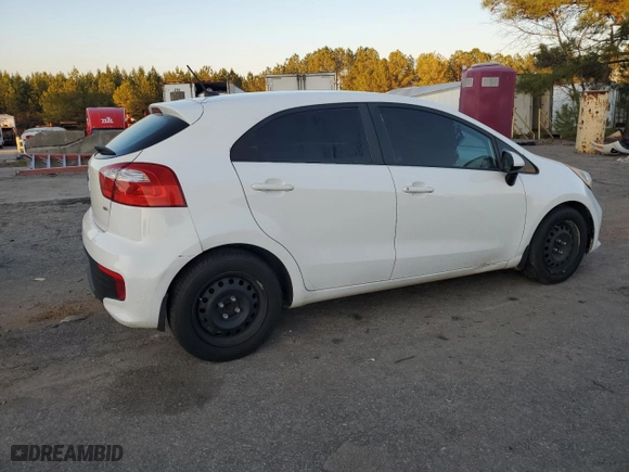 2016 Kia Rio LX with VIN KNADM5A30G6634263, listed as a Copart auction lot 43698485 with 0 mi miles and Salvage Title. Bid and sale history available at carsss.com. Image 3.