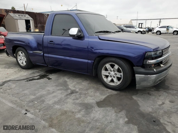 2000 Chevrolet Silverado 1500 with VIN 1GCEC14W3YZ282644, listed as a Copart auction lot 75005224 with 151,319 mi miles and Salvage Title. Bid and sale history available at carsss.com. Image 4.