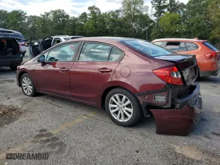 2012 Honda Civic Sdn EX with VIN 2HGFB2F82CH553859, listed as a Copart auction lot 47525145 with 112,758 mi miles and Non Repairable. Bid and sale history available at carsss.com. Image 2.