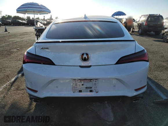 2024 Acura Integra w/A-Spec Technology Package with VIN 19UDE4H68RA000114, listed as a Copart auction lot 75234824 with 15,121 mi miles and Salvage Title. Bid and sale history available at carsss.com. Image 6.