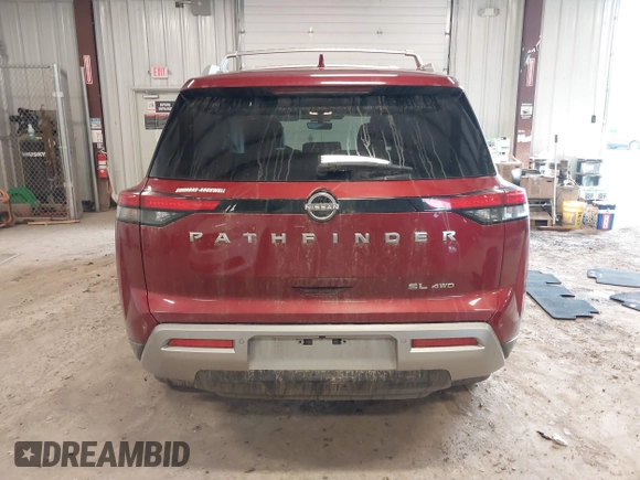 2023 Nissan Pathfinder SL with VIN 5N1DR3CC2PC211803, listed as a IAAI auction lot 41176614 with 38,811 mi miles and . Bid and sale history available at DreamBid. Image 16.