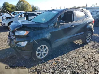 2020 Ford EcoSport SE with VIN MAJ6S3GLXLC341470, listed as a Copart auction lot 49461355 with 55,363 mi miles and Salvage Title. Bid and sale history available at carsss.com. Image 1.