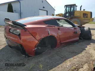 2015 Chevrolet Corvette Z06 3LZ with VIN 1G1YU2D61F5604792, listed as a Copart auction lot 69976954 with 16,658 mi miles and Salvage Title. Bid and sale history available at carsss.com. Image 3.