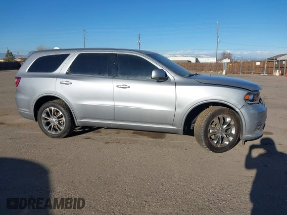 2019 Dodge Durango GT Plus with VIN 1C4RDJDG9KC780204, listed as a IAAI auction lot 41528411 with 92,026 mi miles and . Bid and sale history available at DreamBid. Image 13.
