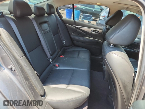 2015 Infiniti Q50 with VIN JN1BV7APXFM334409, listed as a Copart auction lot 63150875 with 125,803 mi miles and Salvage title. Bid and sale history available at DreamBid. Image 10.