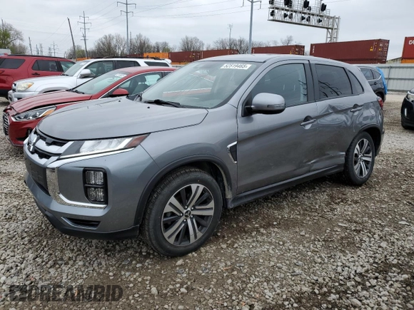 2021 Mitsubishi Outlander Sport ES with VIN JA4ARUAU0MU021040, listed as a Copart auction lot 52519465 with 60,454 mi miles and Salvage Title. Bid and sale history available at carsss.com. Image 1.