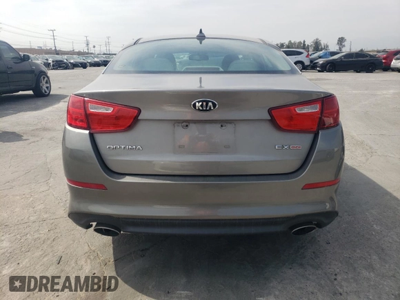 2015 Kia Optima EX with VIN 5XXGN4A78FG357176, listed as a Copart auction lot 52031985 with 99,372 mi miles and Salvage Title. Bid and sale history available at carsss.com. Image 6.