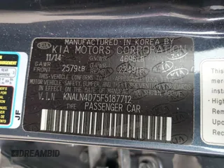 2015 Kia Cadenza Premium with VIN KNALN4D75F5187712, listed as a Copart auction lot 41878935 with 102,016 mi miles and Salvage Title. Bid and sale history available at carsss.com. Image 12.