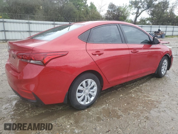 2022 Hyundai Accent SE with VIN 3KPC24A61NE171176, listed as a Copart auction lot 52094165 with 54,293 mi miles and Salvage Title. Bid and sale history available at carsss.com. Image 3.