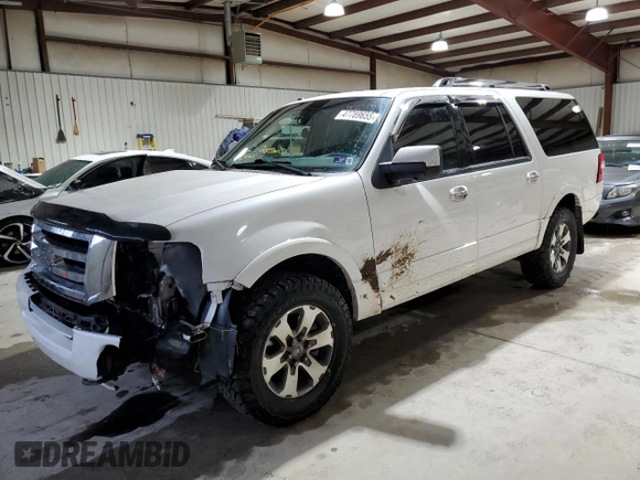 2011 Ford Expedition Max Limited with VIN 1FMJK2A58BEF11235, listed as a Copart auction lot 47789655 with 185,278 mi miles and Salvage title. Bid and sale history available at DreamBid. Image 1.