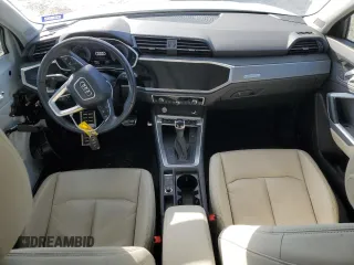 2020 Audi Q3 S line Prestige with VIN WA1FECF37L1043998, listed as a Copart auction lot 89387045 with 26,952 mi miles and Salvage Title. Bid and sale history available at carsss.com. Image 8.