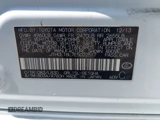 2014 Lexus GS 350 with VIN JTHCE1BL7E5022517, listed as a IAAI auction lot 42168569 with 72,572 mi miles and . Bid and sale history available at DreamBid. Image 9.