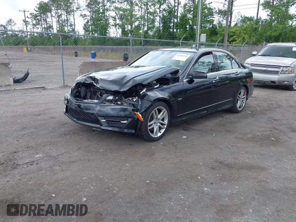 2012 Mercedes-Benz C 250 Sport with VIN WDDGF4HB7CA616115, listed as a IAAI auction lot 42508748 with 104,348 mi miles and . Bid and sale history available at DreamBid. Image 2.