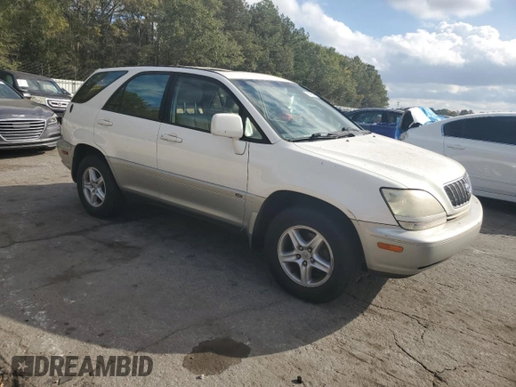 2001 Lexus RX 300 with VIN JTJGF10UX10093095, listed as a Copart auction lot 79844804 with 159,540 mi miles and Salvage Title. Bid and sale history available at carsss.com. Image 4.