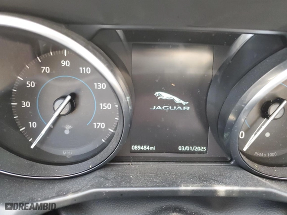 2016 Jaguar XF 35t Prestige with VIN SAJBK4BV8GCY18346, listed as a Copart auction lot 46985125 with 89,484 mi miles and Salvage Title. Bid and sale history available at carsss.com. Image 9.