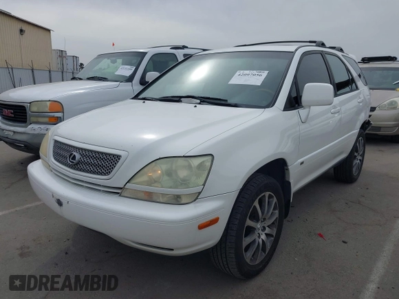 2002 Lexus RX 300 with VIN JTJHF10U320286954, listed as a IAAI auction lot 42097056 with 283,926 mi miles. Bid and sale history available at carsss.com. Image 2.