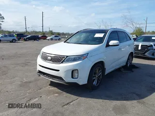 2014 Kia Sorento SX with VIN 5XYKW4A78EG471101, listed as a IAAI auction lot 41718791 with 160,968 mi miles. Bid and sale history available at carsss.com. Image 2.