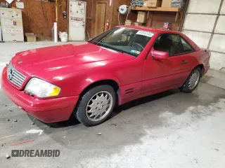 1997 Mercedes-Benz SL-Class with VIN WDBFA63F9VF143994, listed as a Copart auction lot 81814144 with 0 mi miles and Salvage Title. Bid and sale history available at carsss.com. Image 1.